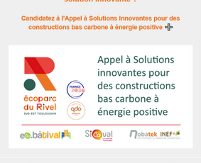 Appel à solutions innovantes écoparc du Rivel