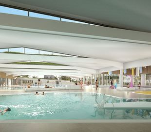 Construction de la nouvelle piscine de Pessac