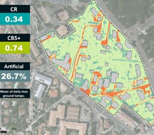 image modélisée des aménagements de la fabrique de Bordeaux Métropole